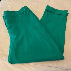 CHICO’S EMERALD GREEN PANTS 2.5 NWOT